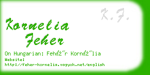 kornelia feher business card